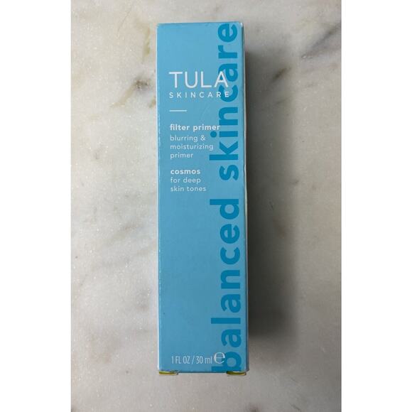 TULA Skin Filter Primer Blurring Moisturizing 1 FL OZ Cosmos For Deep Skin Tones - Picture 2 of 8